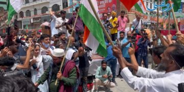 Muftis and Abdullahs had made JK a militancy capital: BJP during ‘Tiranga rally