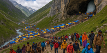 Another Batch of 7,200 Pilgrims Leaves for Holy Amarnath Cave