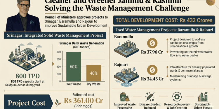 Greener and Cleaner Jammu and Kashmir: Council of Ministers Approves Major Urban Sanitation and Waste Management Projects