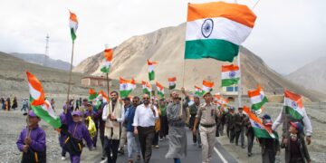 National Handloom Day Celebrated with Tiranga Yatra at Lukung, Changthang; Swadeshi Spirit Echoes from Ladakh’s High Himalayas
